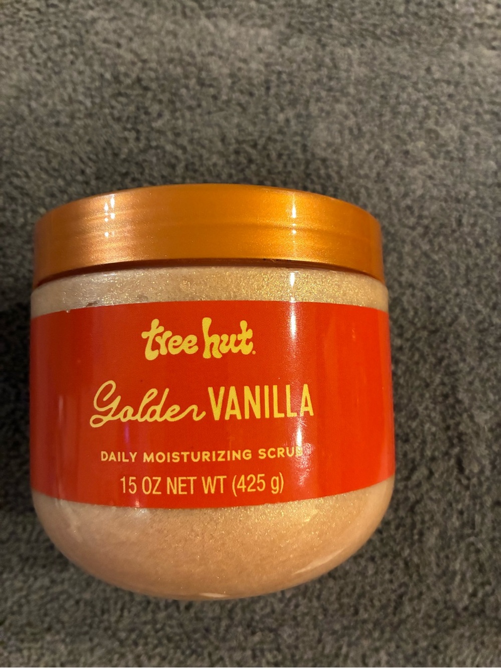 Tree Hut Golden Vanilla Moisturizing Body Scrub - Orange/Gold